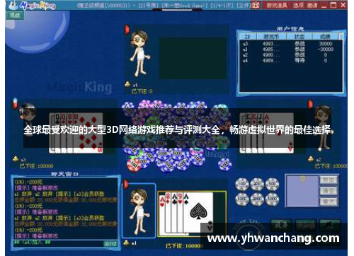 全球最受欢迎的大型3D网络游戏推荐与评测大全，畅游虚拟世界的最佳选择